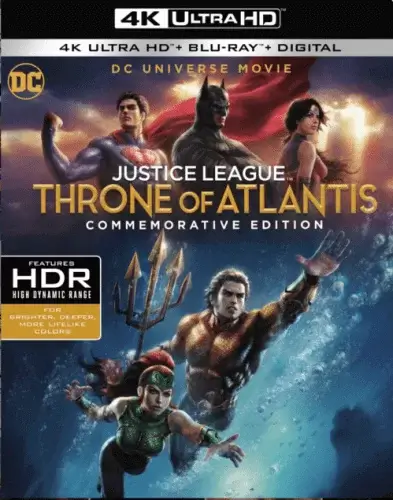 La liga de la justicia: El trono de Atlantis 4K 2015